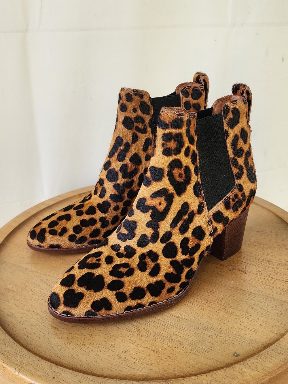 Madewell Leopard Print Chelsea Ankle Boots